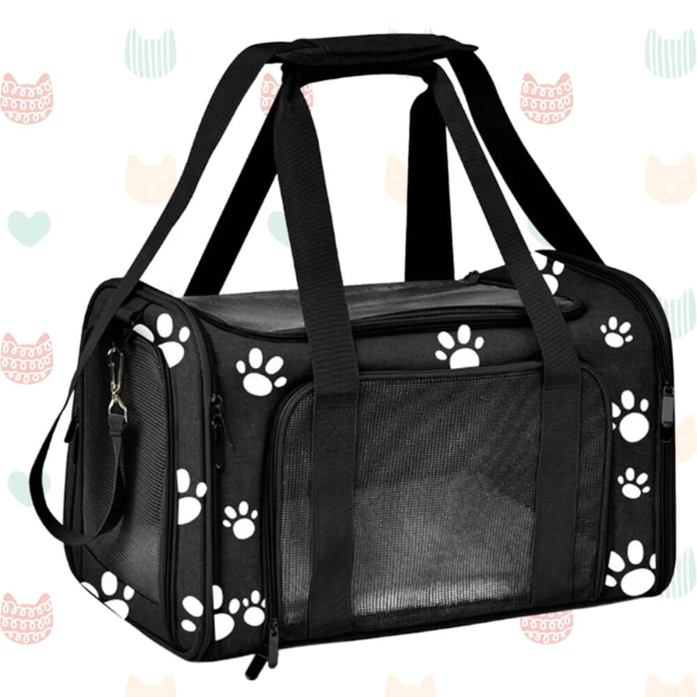 Qual a melhor caixa de transporte para gatos? Analisamos 13 opções 28 Bolsa de transporte para gatos preta
