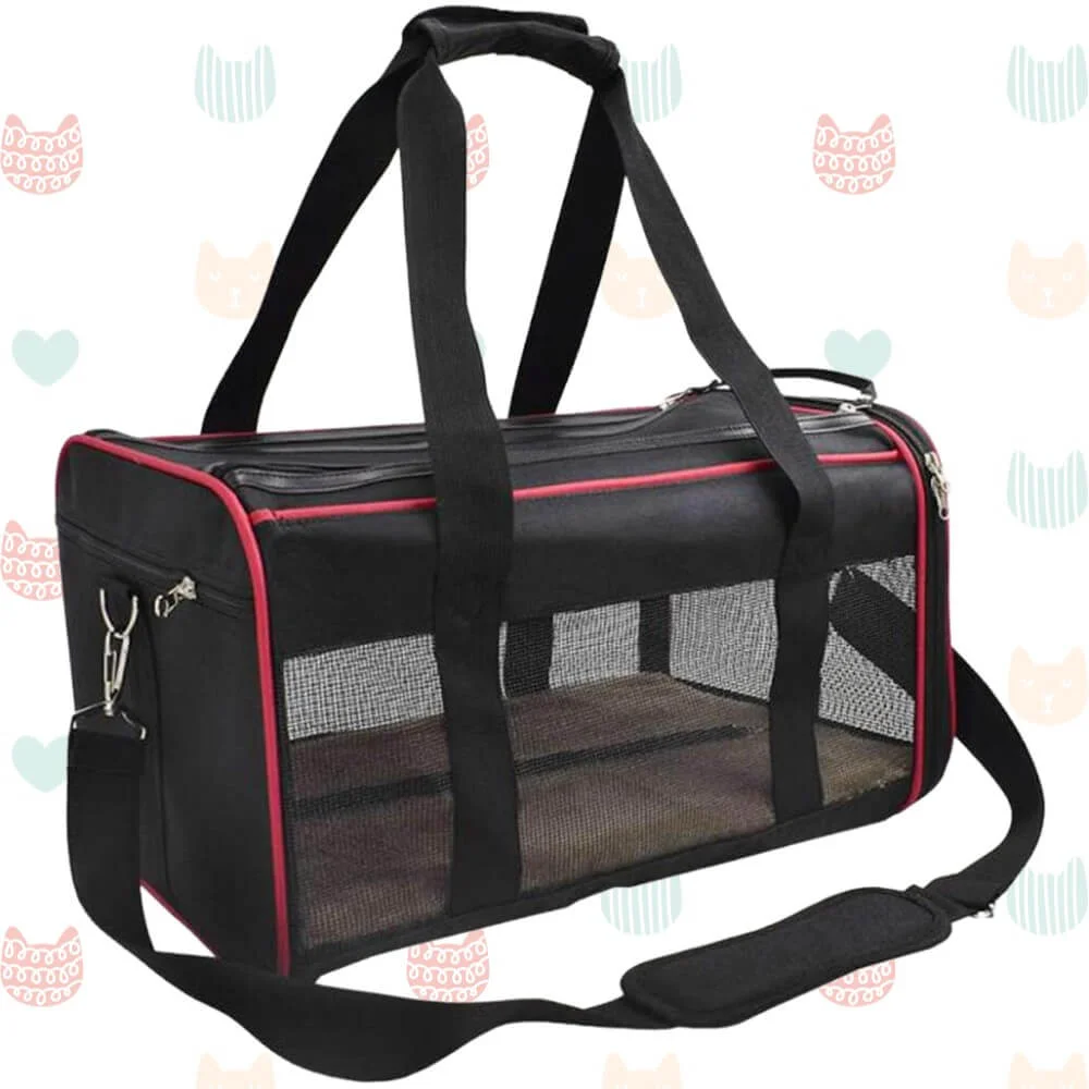 Qual a melhor caixa de transporte para gatos? Analisamos 13 opções 26 Bolsa de transporte para gatos vermelha
