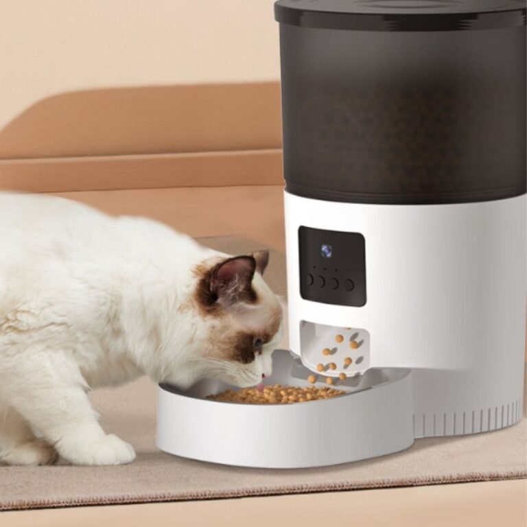 Comedero Y Bebedero Automático Para Gatos 2 En 1 - 5L Comida + 4L Agua, Programable Por App