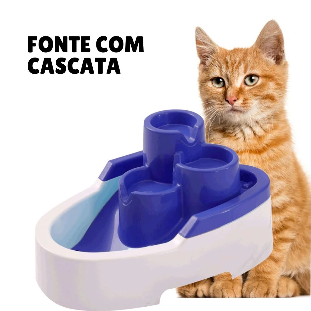 Fontes para gatos beberem água: veja os melhores bebedouros 6 fonte para gatos cascata durapets