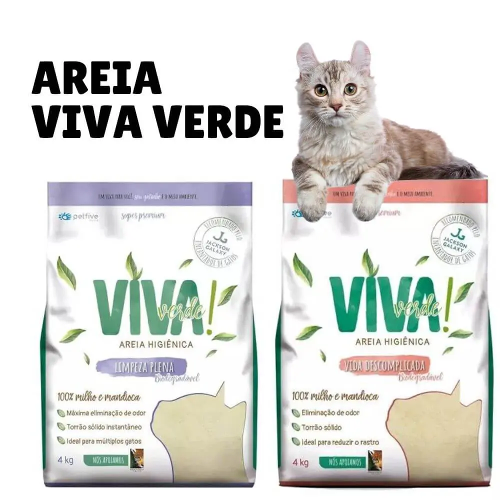 Enxoval para gatos: tudo o que você precisa para receber seu novo amigo felino 18 AREIA VIVA VERDE