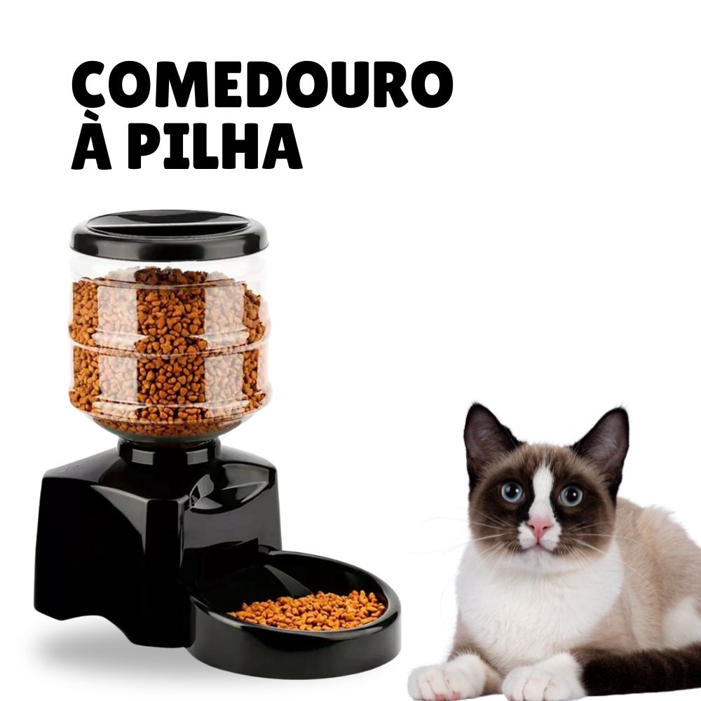 Alimentador Inteligente para Gatos à Pilha