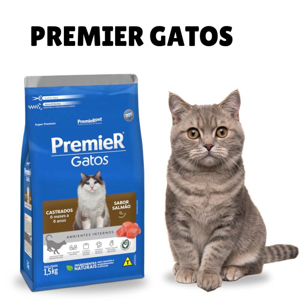 Racao Premier para Gatos Castrados