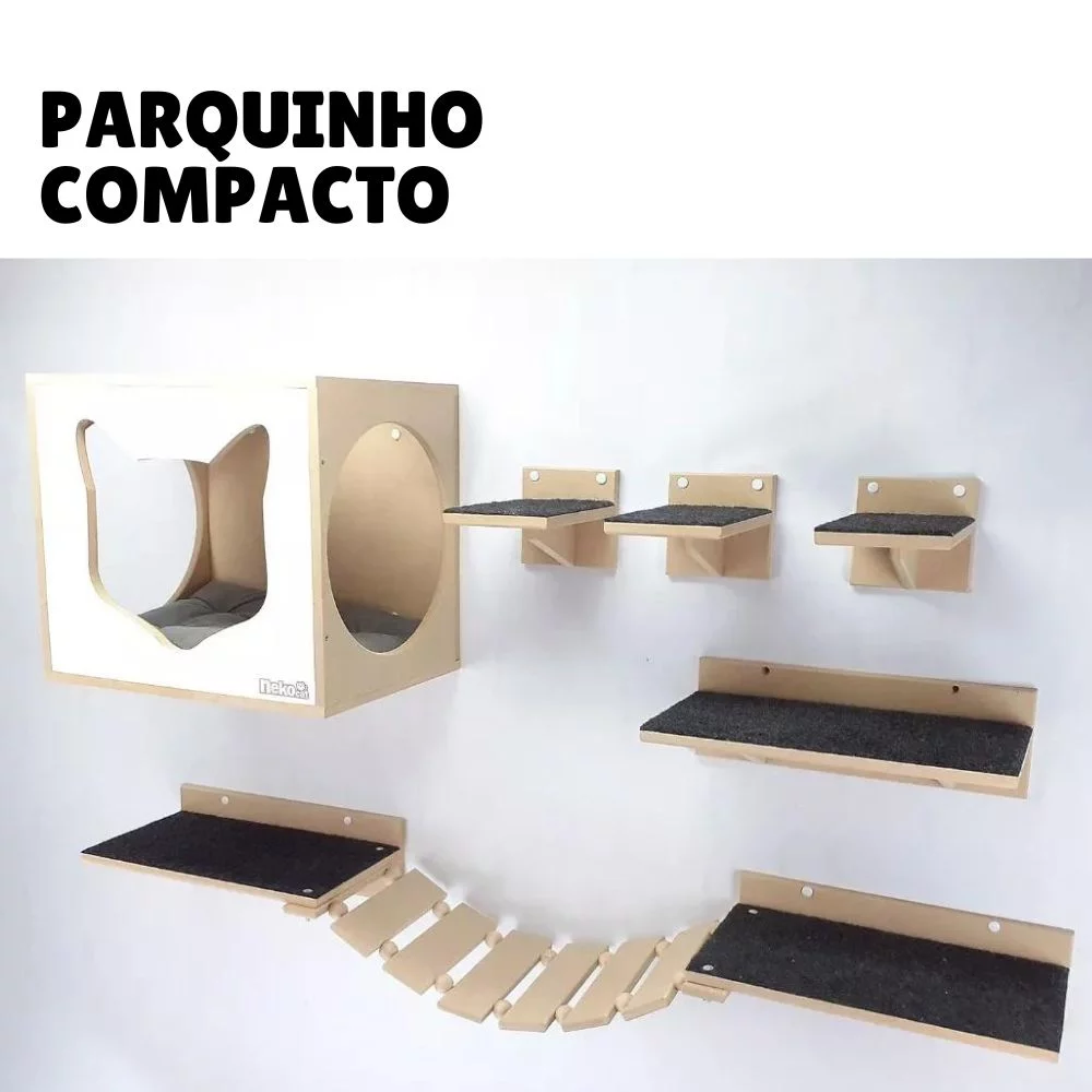 Enxoval para gatos: tudo o que você precisa para receber seu novo amigo felino 29 enxoval para gatos parquinho para gatos playground mdf branco compacto