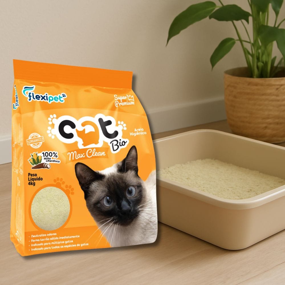 areia de mandioca para gatos catbio