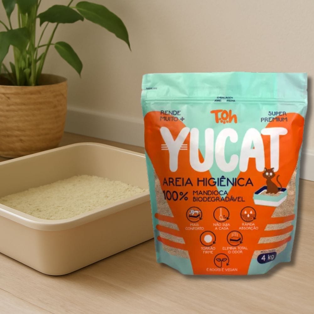 areia de mandioca para gatos yucat