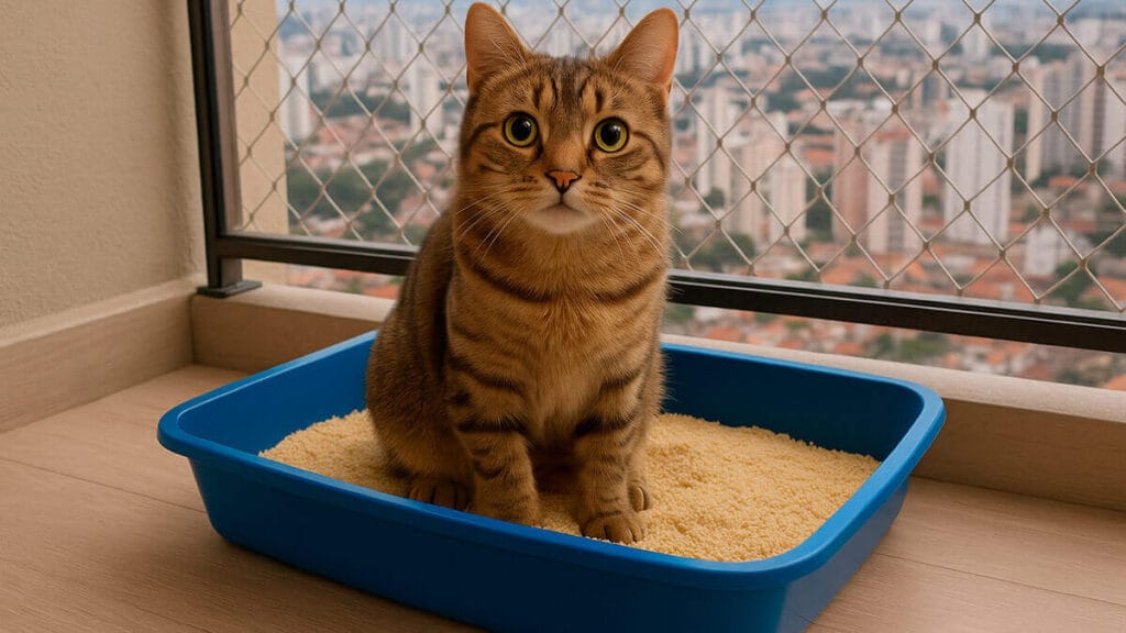 areia de mandioca para gatos